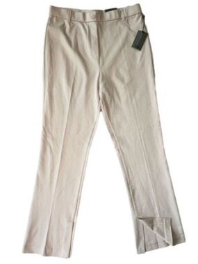 One by Chapter One Beige High Waist Slim Flare Pants Large